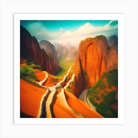 Chinese Mountains Art Print