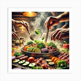 Sovereign Flame Interactive Cooking Experience Art Print