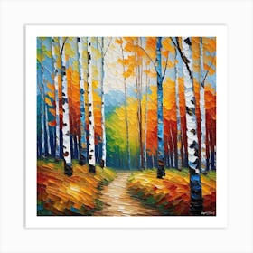 Birch Trees 13 Art Print