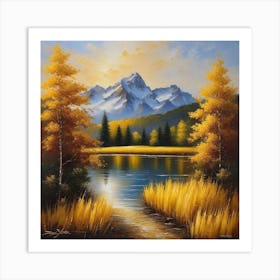 Autumn In The Mountains 22 Art Print