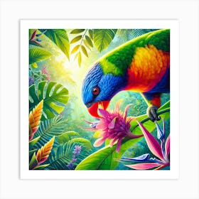 King Lorikeet Art Print