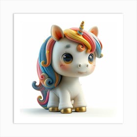 Unicorn Figurine 79 Art Print