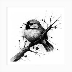 Bird On A Branch 9 Art Print