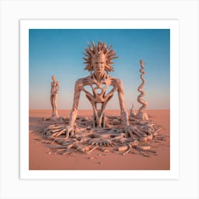 Sand Sculpture 62 Art Print