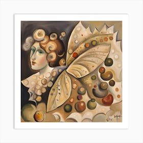 Woman With Wings Art Print