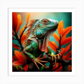 Iguana Art Print