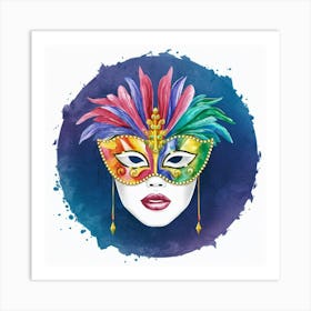 Carnival Mask Art Print