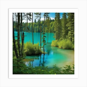 Plitvice Lake Art Print