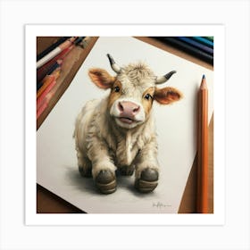 Cow!! Art Print