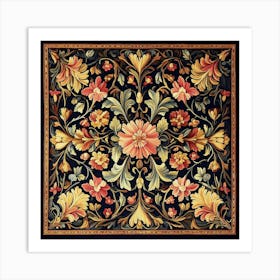 Floral Rug Art 2 Art Print