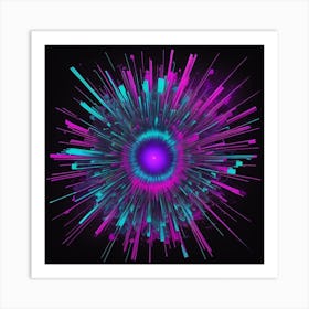 Color Explosion 1, an abstract AI art piece that bursts with vibrant hues and creates an uplifting atmosphere. Generated with AI,Art style_Neon,CFG Scale_3.0,Step Scale_50 Art Print