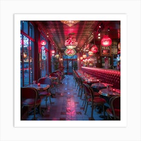 Paris Restaurant 1 Art Print