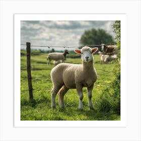 Sheep In A Field 10 Art Print