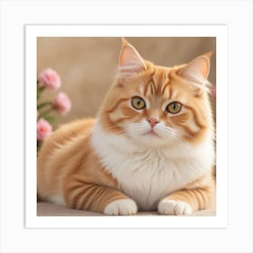 Whiskered Elegance: A Study in Feline Grace Art Print