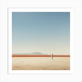 Man In The Desert Art Print