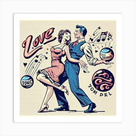 Love And Music Art Print