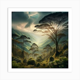 Mountain Landscape Art Print