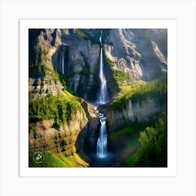 Glacier Falls Art Print