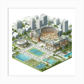 San Francisco Sports Arena Art Print