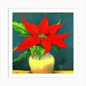 Poinsetta Art Print