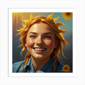 Default Sun And Smile Art 2 Art Print