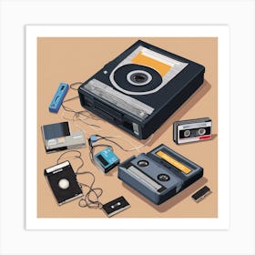 Cassette Tapes 6 Art Print