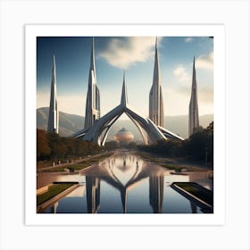 Futuristic City 246 Art Print