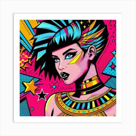 Pop Yosra Prism Art Print