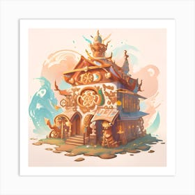 Chinese House Art Print