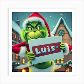 Grinch Art Print