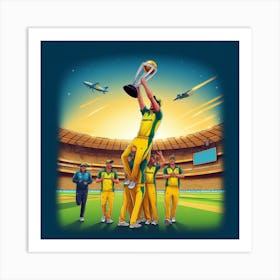 Australian Cricket Team 1 Art Print