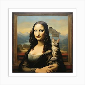 Default Sassy Mona Lisa Paintings 1 Art Print