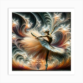 dancer in the fractalverse Art Print
