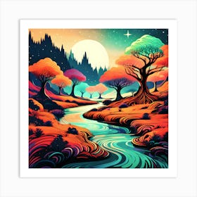 LunaScape No.3 Art Print