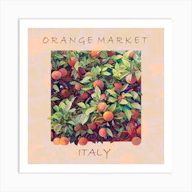 Orange market 1 Art Print