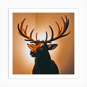 Deer Head 39 Art Print
