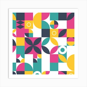 Abstract Geometric Pattern Art Print