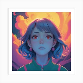 Anime Girl 2 Art Print