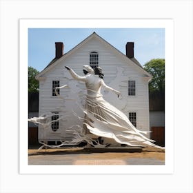 HARRIET TUMAN DANCE WITH FREE WOMAN Art Print