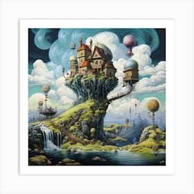 House In The Sky 1 Art Print