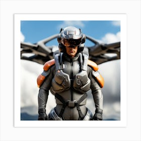 Sci-Fi Soldier 2 Art Print