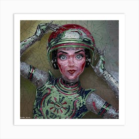 Robot Girl Art Print