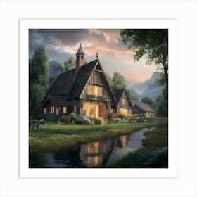 House In The Woods Art Print