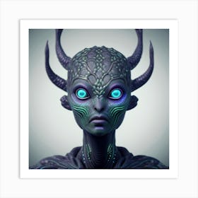 Alien Head 1 Art Print