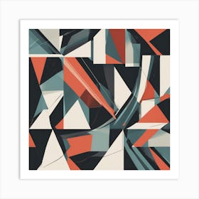 Abstract Triangles 3 Art Print