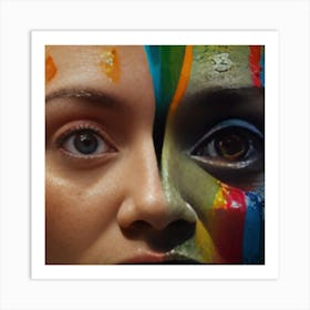 Face Painting Art Print