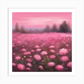 Pink Flowers Art Print