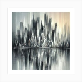 Cityscape Canvas Print 2 Art Print