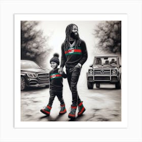 Gucci Mane - Father And Son Art Print