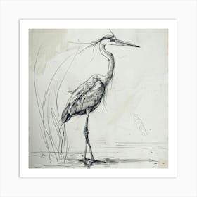 Heron Art Print